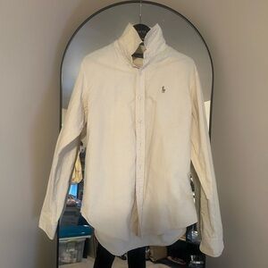 Men's Cream Polo by Ralph Lauren Shirt